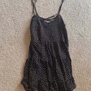 Black poke-a-dot dress from PacSun